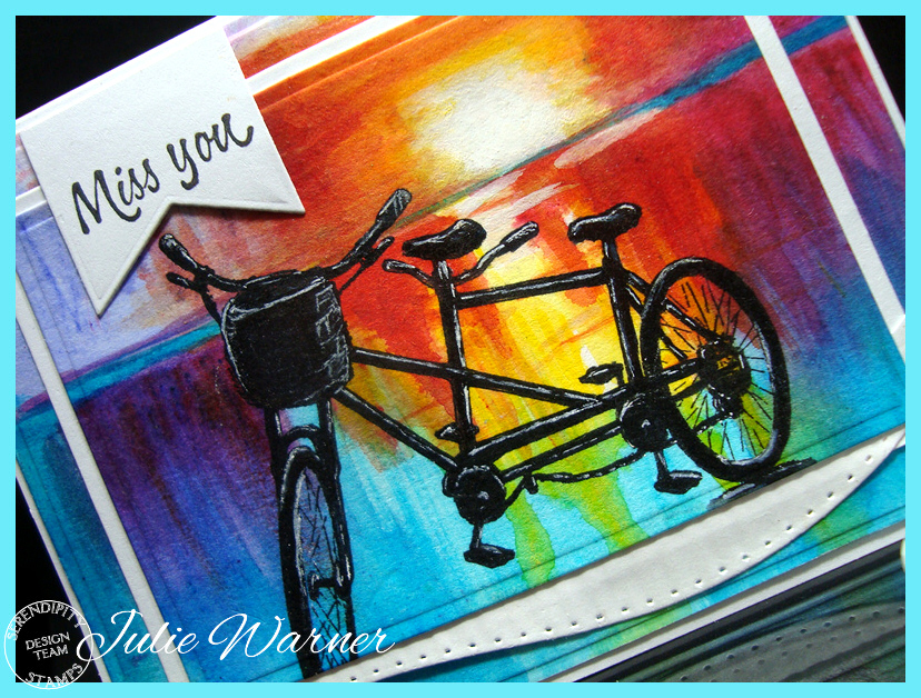 Bicycle watercolor cu08484